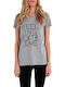 Women's T-shirt Polka Dot greymelange