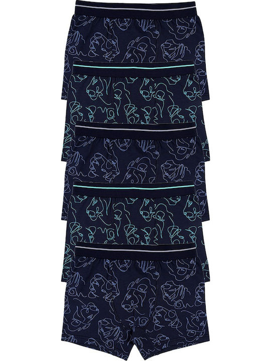 Donella Kids' Set with Boxers Blue 5pcs