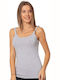 Cu Bretele Light Grey. Tricou pentru femei