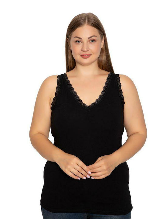 Siyah Inci mit Spaghetti-Träger Beige Damen T-S...