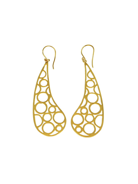 Silverline Earrings made of Silver Gold Plated