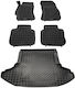 Rezaw Plast Set of Front and Rear Mats 5pcs for Mercedes-Benz V Subaru Legacy 2009 2014 Black