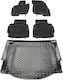 Rezaw Plast Set of Front and Rear Mats 5pcs for Mercedes-Benz V Ford Mondeo 2014+ Black