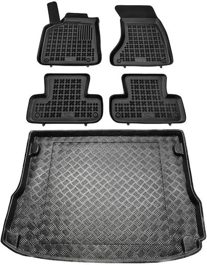 Rezaw Plast Set of Front and Rear Mats 5pcs for Audi Q5 2008 2017 Black