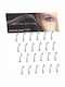 Ro-Ro Accessories Σκουλαρίκι Μπάρα Φρυδιού από Ασήμι 8 x 1.2mm Ασημί