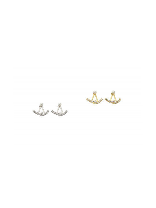 Ro-Ro Accessories Earrings Ear Jackets with Pearls