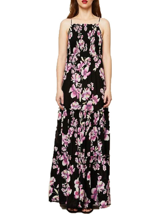 Free People Maxi Βραδινό Φόρεμα Μαύρο