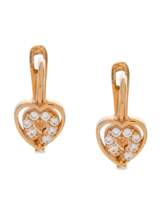 Vitopoulos Earrings Gold Plated with Stones