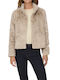 Only Women's Short Fur Camel