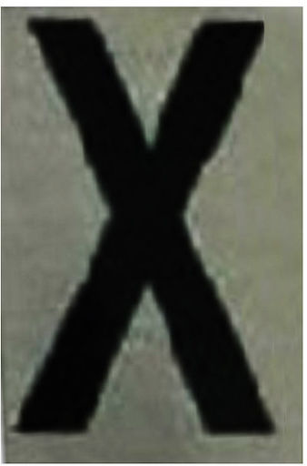 Ergo X Πινακίδα με Γράμμα Χ 6cm 572410.0086