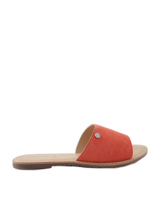 Mexx Leather Women's Sandals Orange