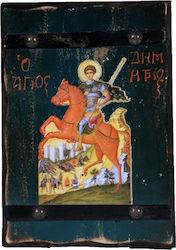 IconsGR Άγιος Δημήτριος Ξύλινη 38x25εκ. IconsGR Άγιος Δημήτριος Ξύλινη 38x25εκ.
