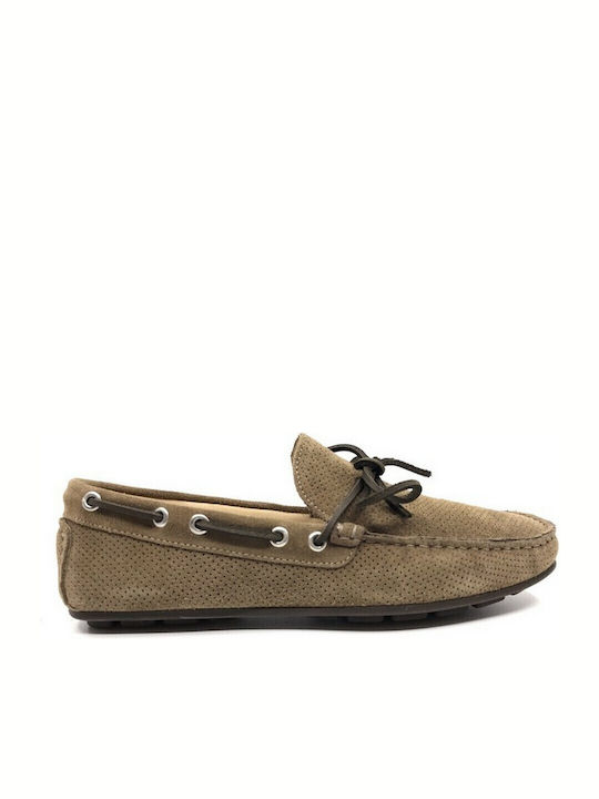 Men's Leather Loafers Beige
