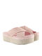 Women's Flat Sandals Flatforms in Pink Color