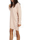 Free People Damen Langarm Pullover Baumwolle mit V-Ausschnitt Soft pink.
