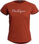 Pentagon Γυναικείο T-shirt Maroon Red