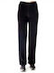 Paco & Co Women's Flared Sweatpants Dark Blue Velvet