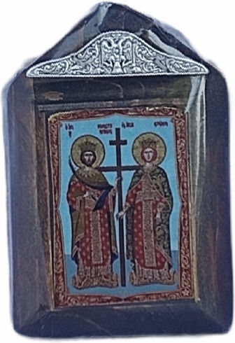 Agion Oros CHaitidis Image Wooden 8.5x5.5cm