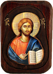 IconsGR Image Jesus Christ Wooden