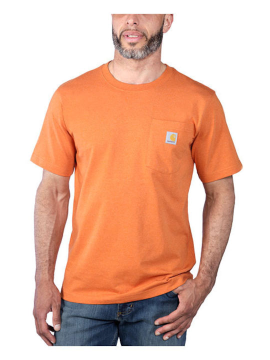 Carhartt Herren T-Shirt Kurzarm marmalade heather