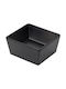 Leone Serving Bowl Square made of Melamine Black 10.6x9.6cm
