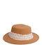 Vamore Fabric Women's Hat Beige