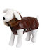 Kerbl Brown Fleece / Waterproof / Windproof Dog Coat with 35cm Back Length