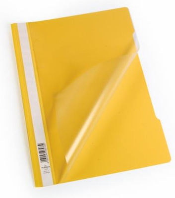 Durable Clipboard with Spring for Paper A4 Yellow 1pcs