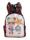 Kinder Tasche Rucksack Gold 25x11x40cm