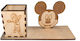 Wooden Pencil Holder 1pcs with Width 22cm