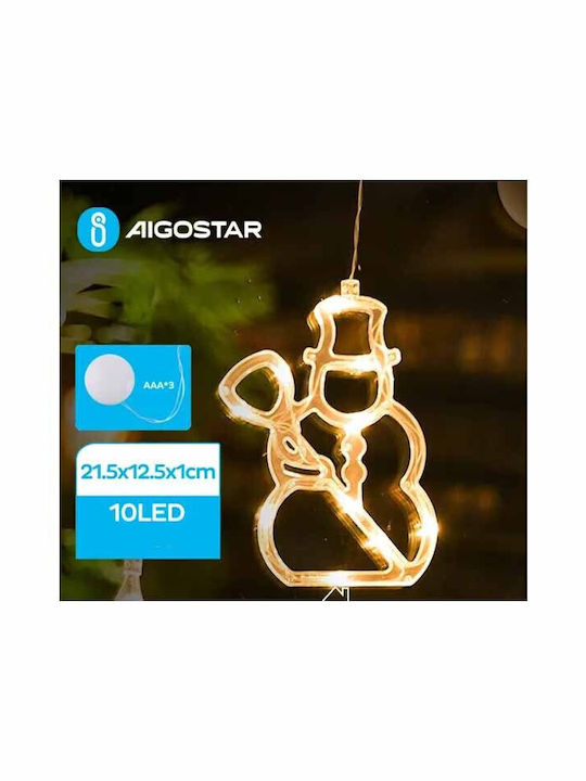 Aigostar Φωτιζόμενη Χριστουγεννιάτικη Πλαστική Φιγούρα Ύψους 21.5εκ.