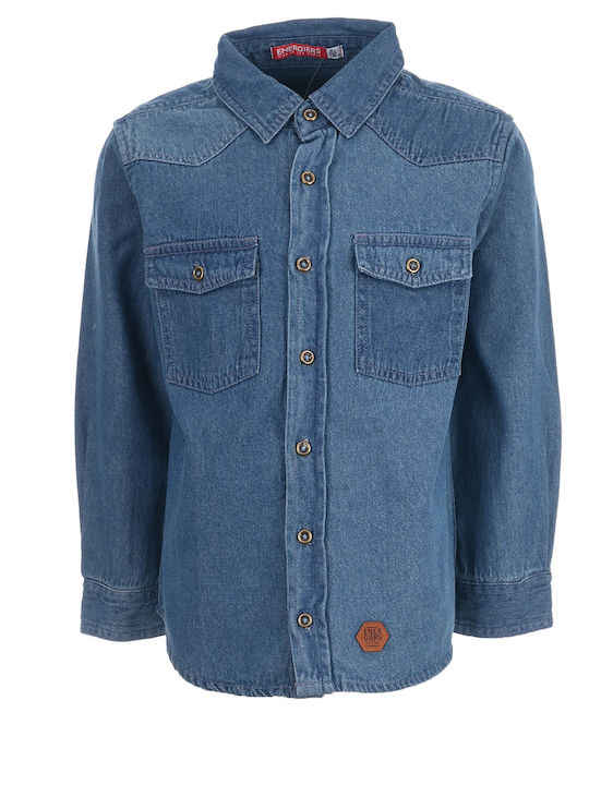 Energiers Kids Denim Shirt Blue