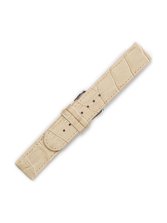 KOSTELO Leather Strap Beige 26mm