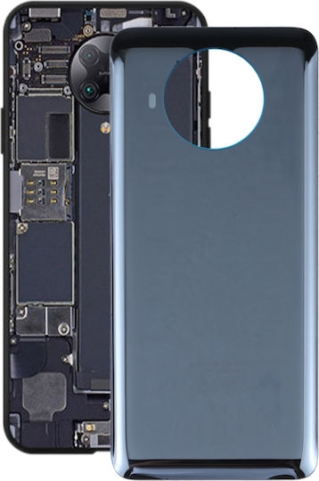 Καπάκι Μπαταρίας Glass Μαύρο για Redmi Note 9 Pro