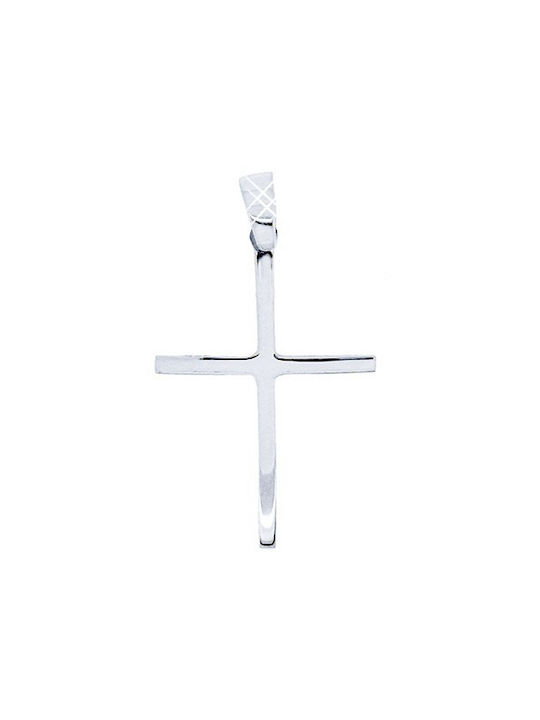 Xrisokosmima Men's White Gold Cross 9K