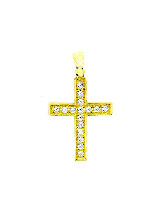 Xrisokosmima Damen Gold Kreuz 9K