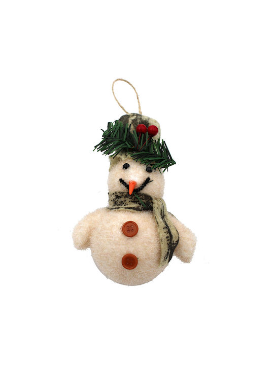 Διακοσμητικός Κρεμαστός Christmas Snowman Ornament 14x11cm