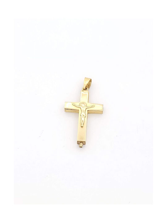 Kirkikosmima Men's Gold Cross 14K with the Crucified