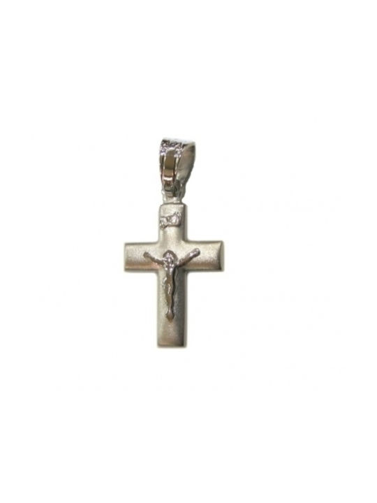 White Gold Cross 14K with the Crucified