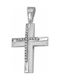 White Gold Cross 14K