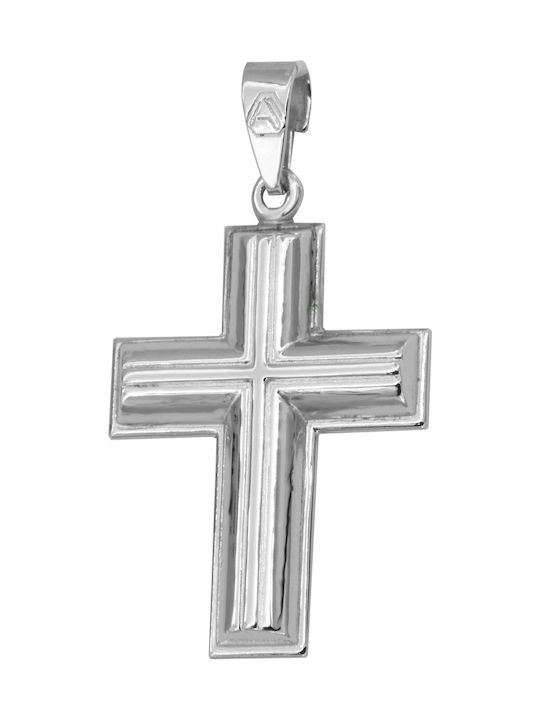 White Gold Cross 9K