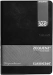 Zequenz Notebook 200 Sheets A5 Ruled Black