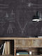 Wallpaper Black L300xW300cm