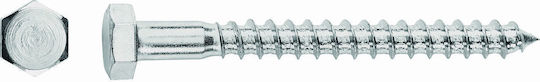 Lux Tools Coach Screw Hexagon Galvanized with Diameter M10 and Length 70mm 50pcs