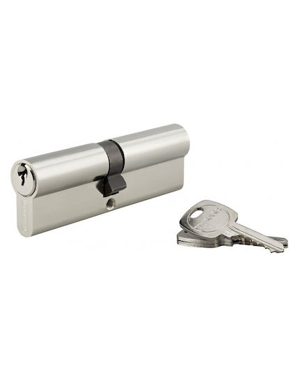 Thirard Lock Cylinder 100mm (50-50) with 3 Keys Silver