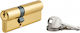 Thirard Lock Cylinder 80mm (30-50) with 3 Keys Gold