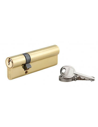 Thirard Zylinderschloss 100mm (30-70) mit 3 Schlüssel Gold