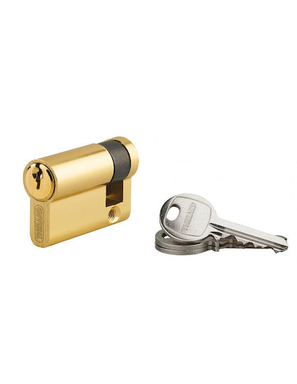 Thirard Lock Cylinder Half 50mm (40-10) with 3 Keys Gold
