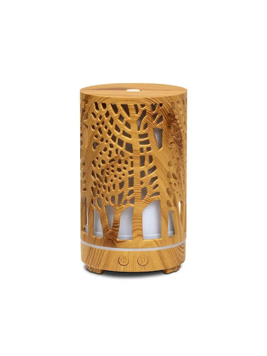 Aromatherapy Led Ultrasonic Aromatherapy Diffuser with Timer Brown 200ml 14123