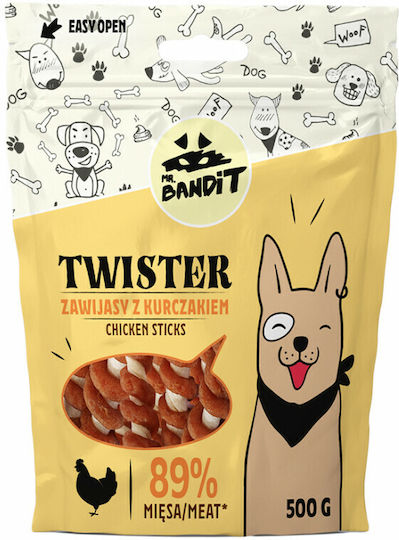 Mr. Bandit Delicii în formă de baston pentru câini cu Pui 500gr